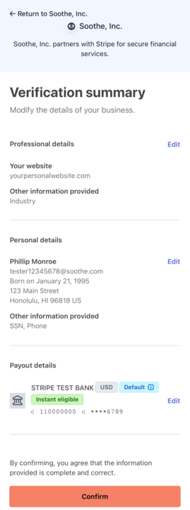 Stripe Dashboard